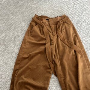 NWOT VERO MODA Brown Soft Wide Leg Trousers Size s